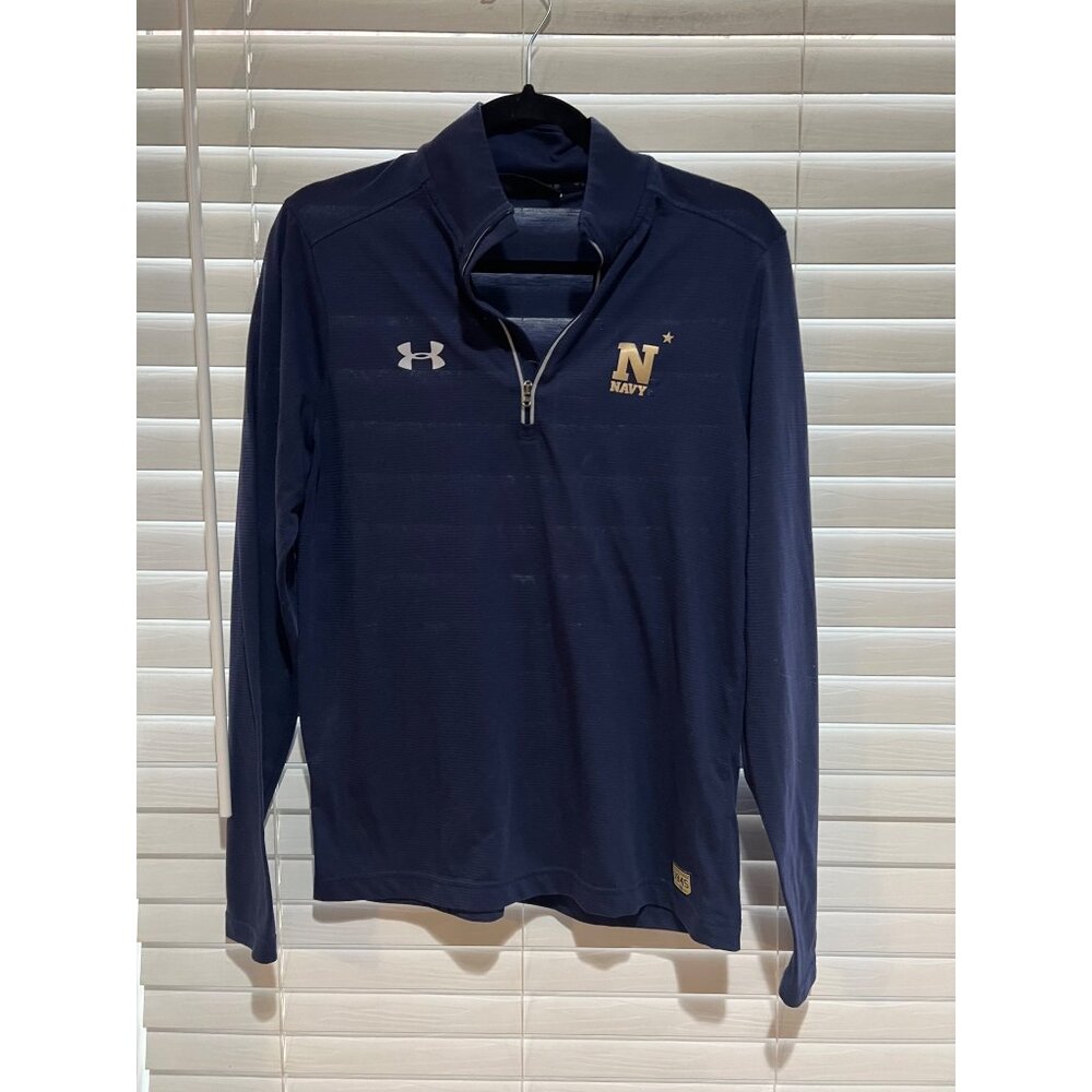 Under Armour‎ Navy Midshipmen 1/4 Zip Pullover - Size S